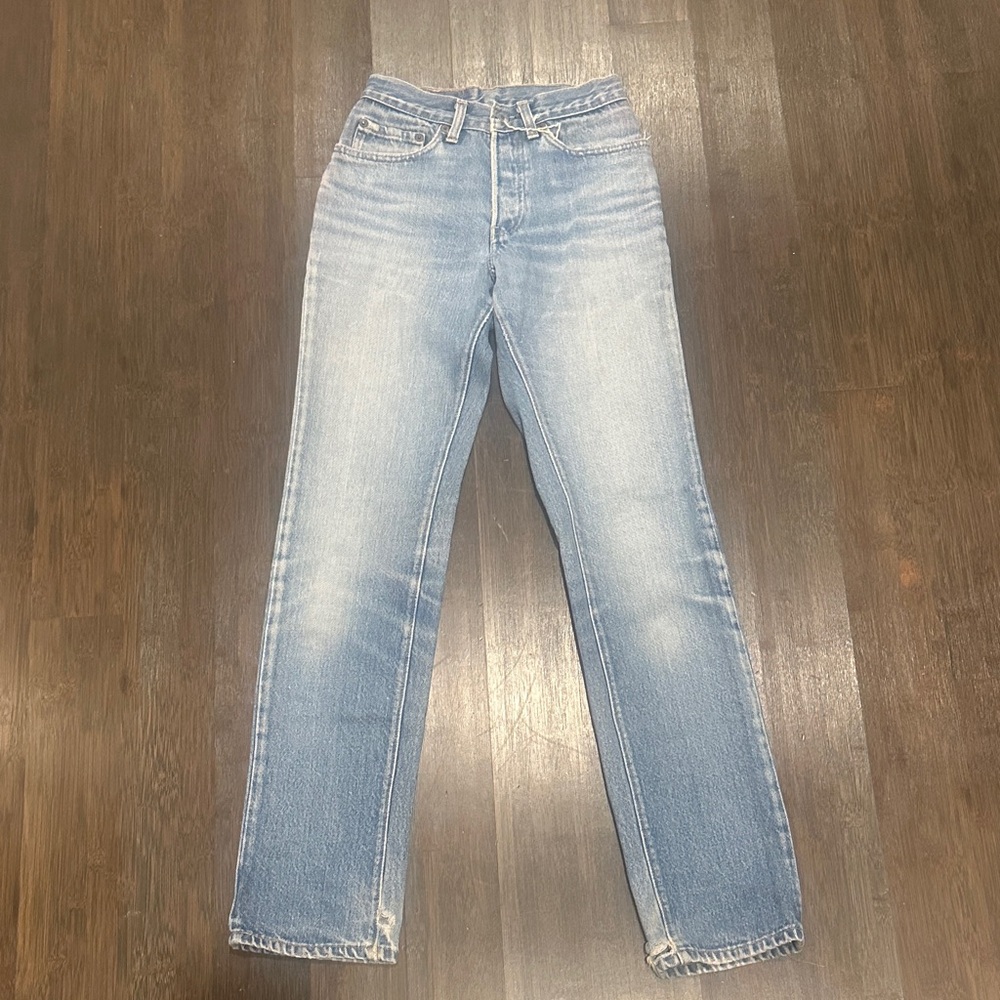 Levi's Vintage501 jeans from the 80s. These were shrunk to fit.